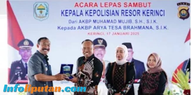 Pj Bupati Araf Menghadiri Acara Lepas Sambut Kapolres Kerinci 