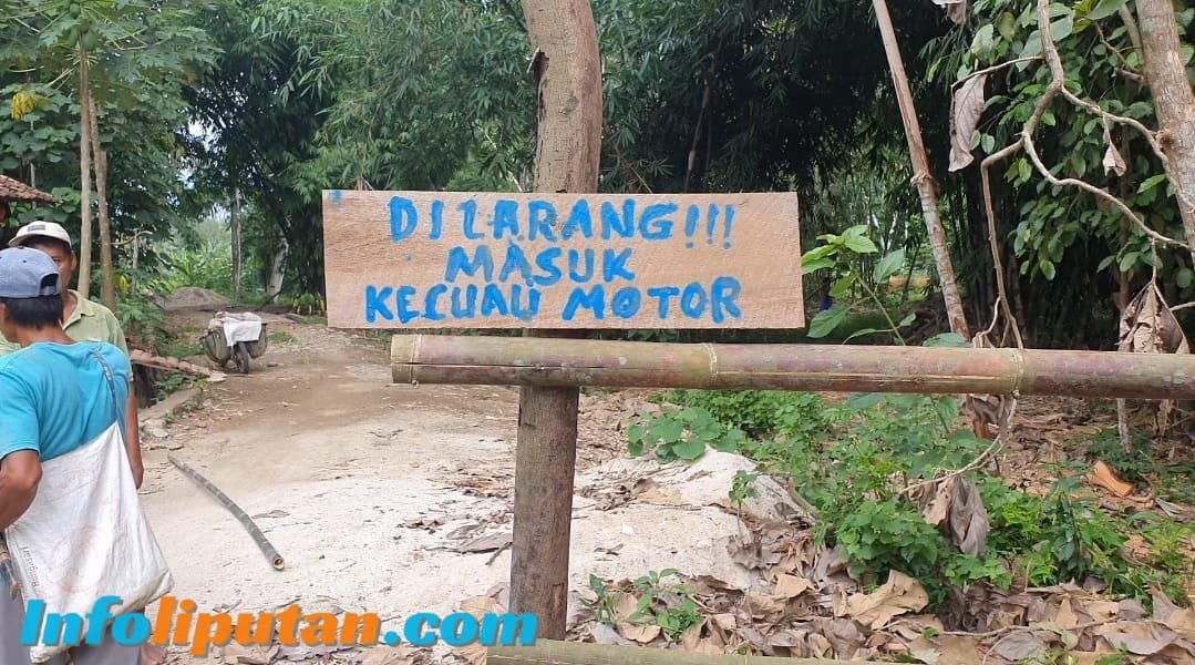 Dinas PUPR Pringsewu dan Pihak Pekon Tak Kunjung Beri Solusi, Warga Kubu Banir Blokade Jalan Lagi.