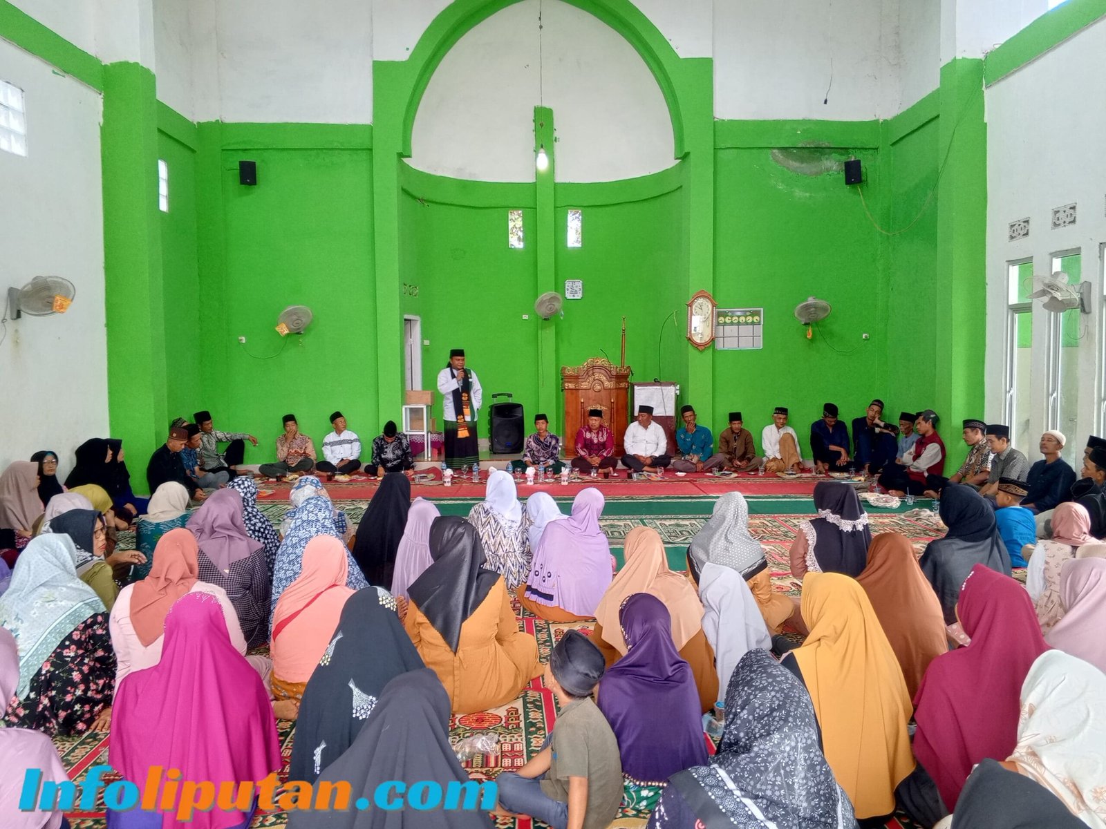 Pekon gunung meraksa kecamatan Pulau panggung memperingati isra mi,ra., Bertempat di Masjid Nurul Iman.