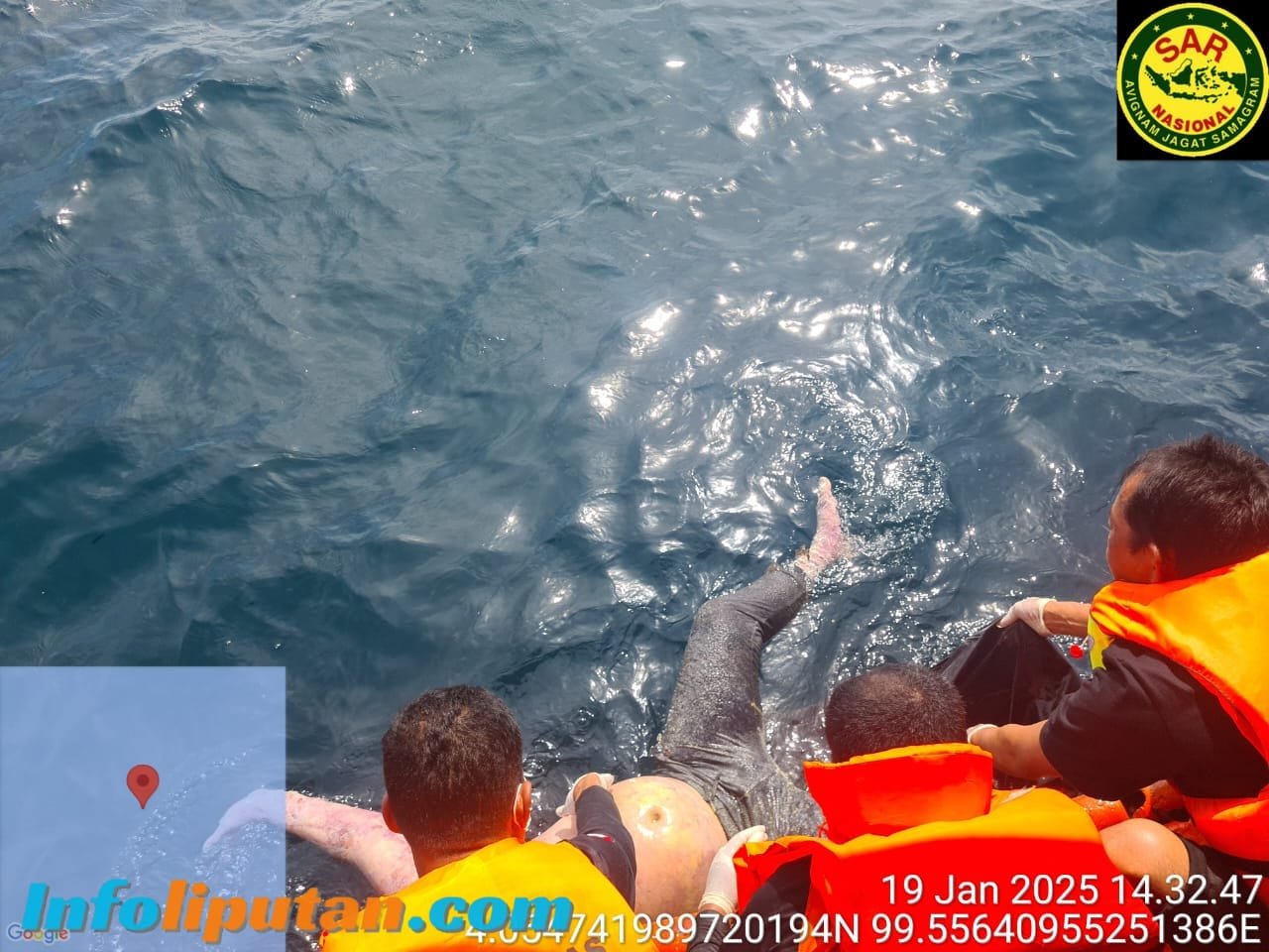 Kapal Nelayan Pantai Labu Karam, 4 Korban Tenggelam 1 di Temukan Meninggal