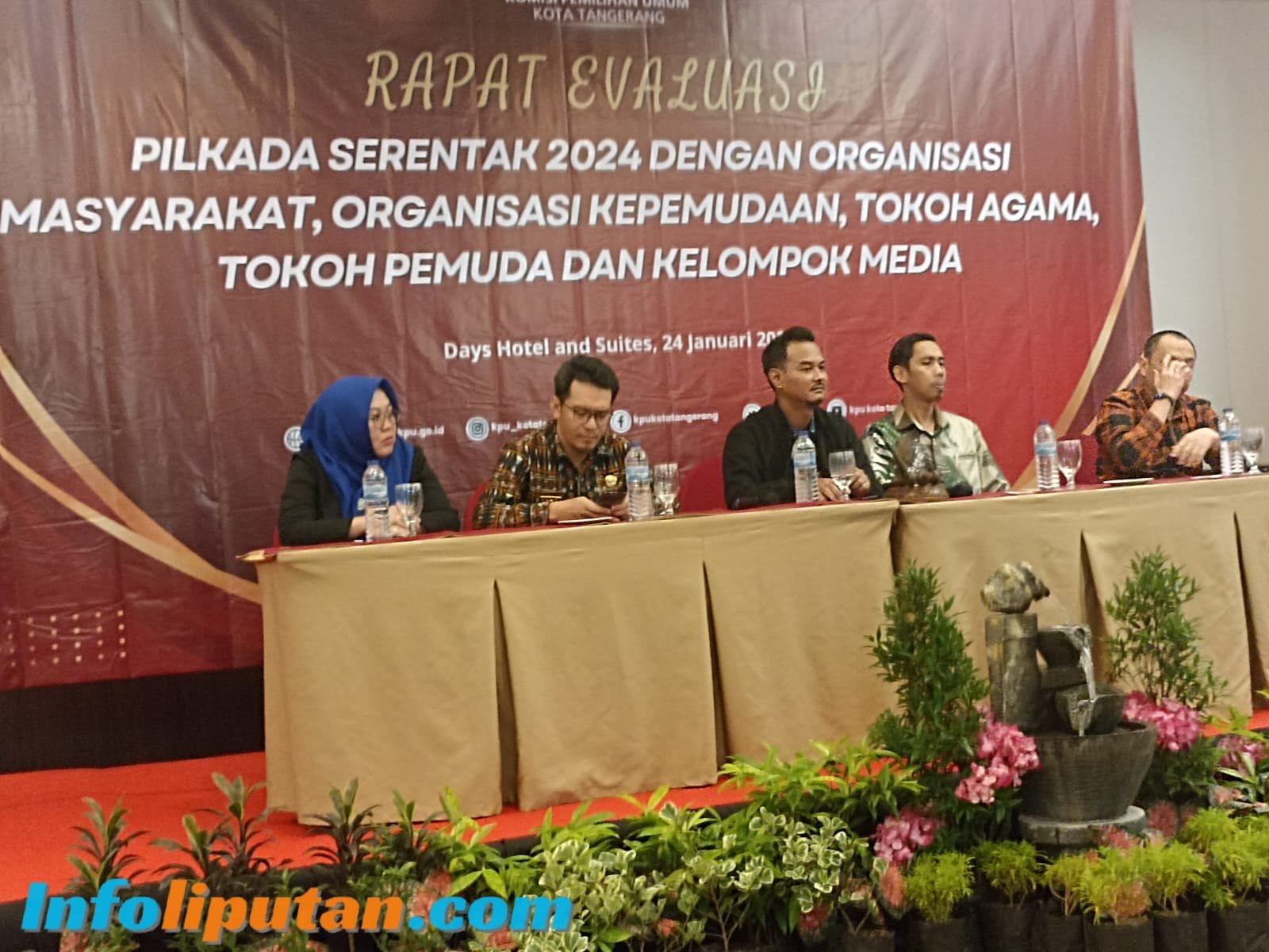 KPU Kota Tangerang Gelar Rapat Evaluasi Bersama Kelompok Media Sekota Tangerang