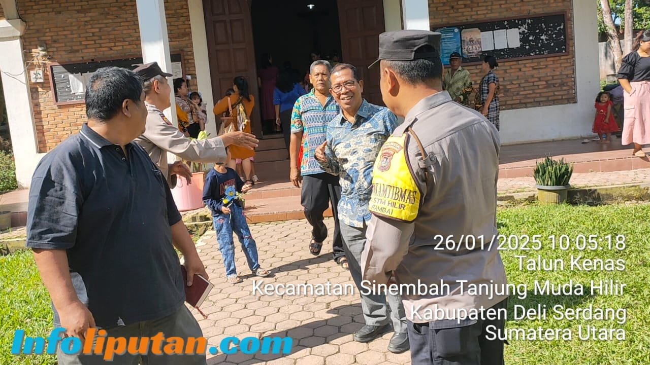 Polresta Deli Serdang dan Polsek Jajaran Laksanakan Pengamanan Ibadah Gereja