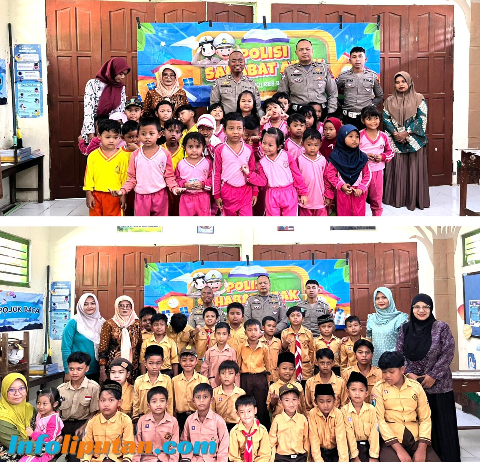 Polisi Sahabat Anak Unit Kamsel Polres Blitar Kota Berikan Edukasi SDN Dan TK Di Ponggok