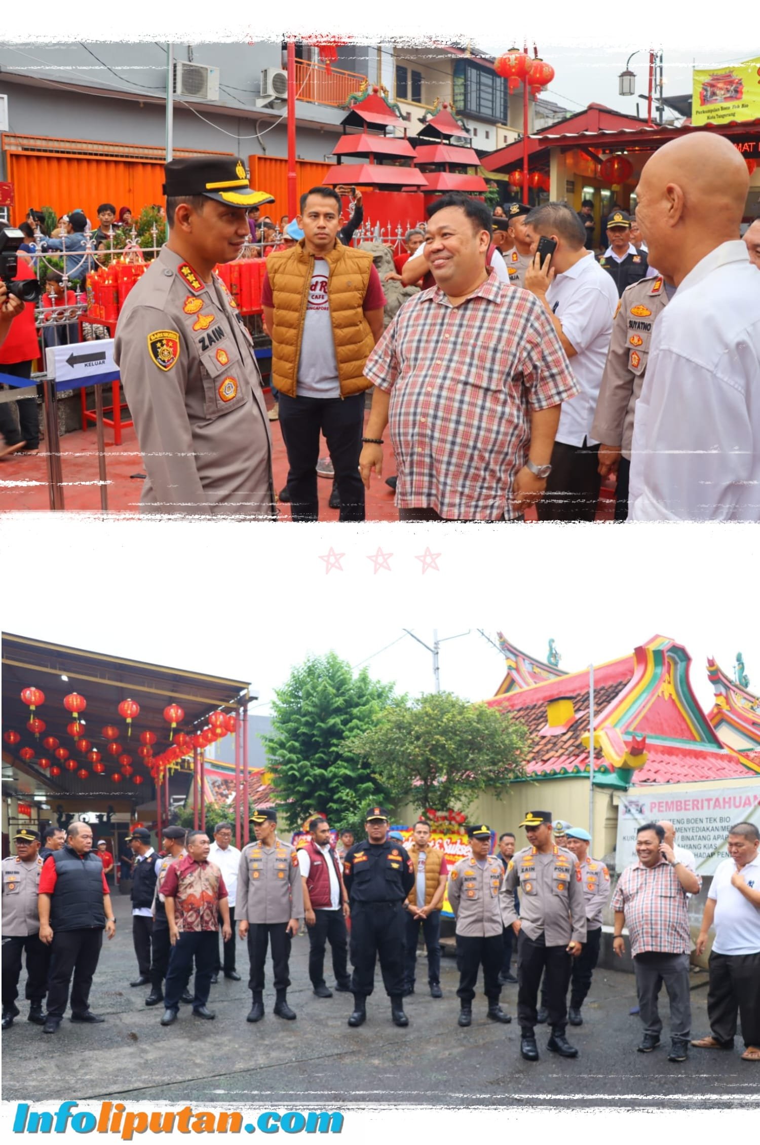 Cek dan Monitoring Vihara Jelang Imlek 2025 di Kota Tangerang, Kapolres: Kami Antisipasi Gangguan Kamtibmas