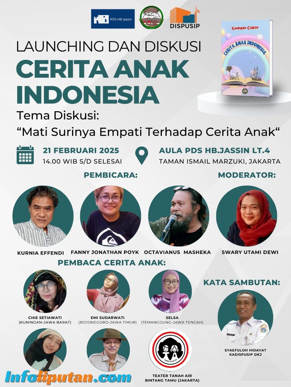Anak-Anak Indonesia Mulai Lupa Dunia Baca, TISI Luncurkan Buku Cerita Anak Berlatar Belakang Berbagai Tradisi Daerah