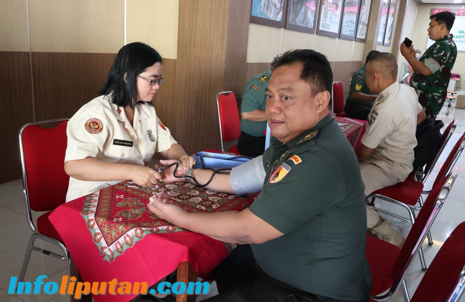 Sambut HUT Persit Ke-79 Kodim 0808/Blitar Gelar Donor Darah