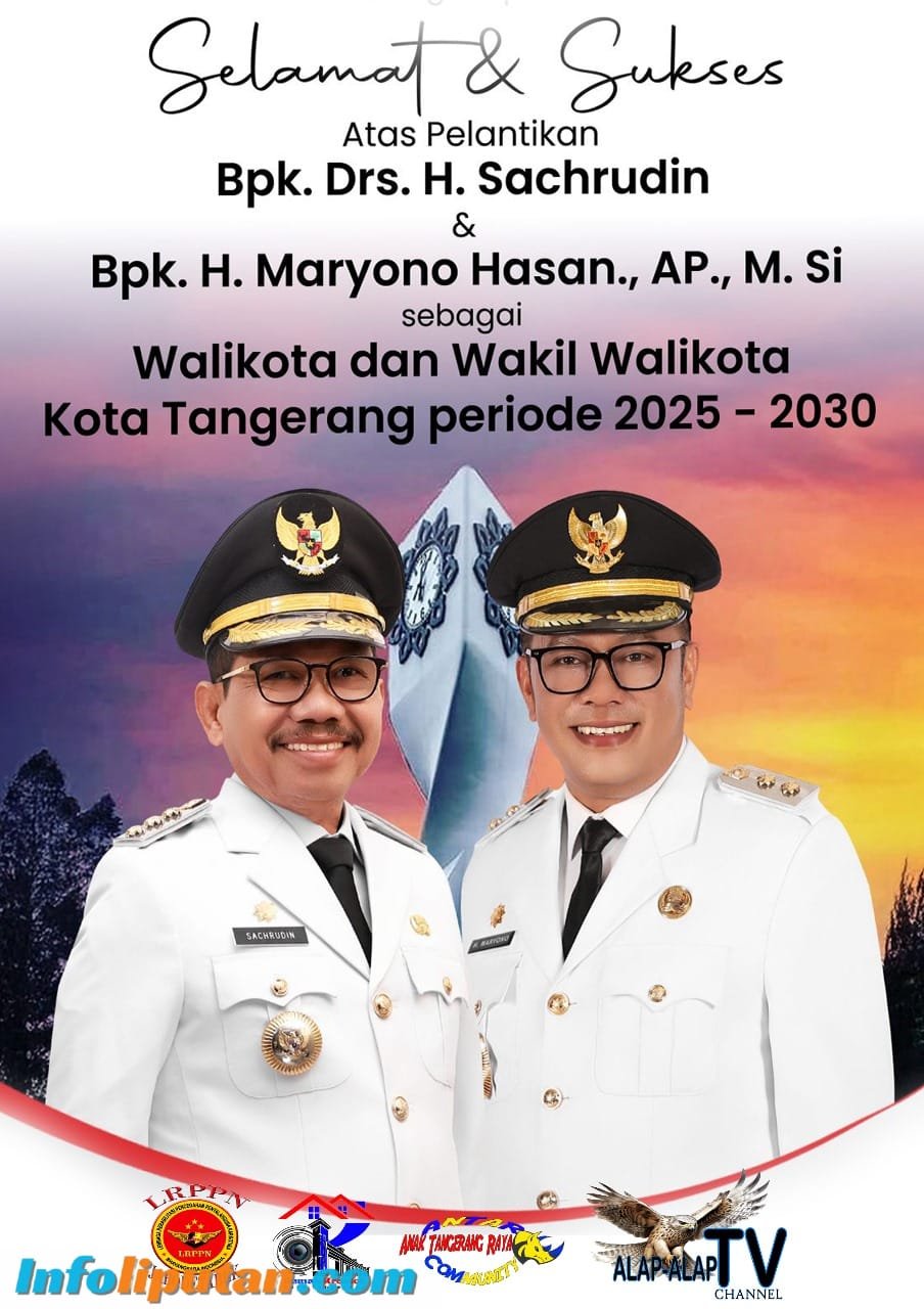 Selamat dan sukses atas pelantikan walikota dan wakil walikota