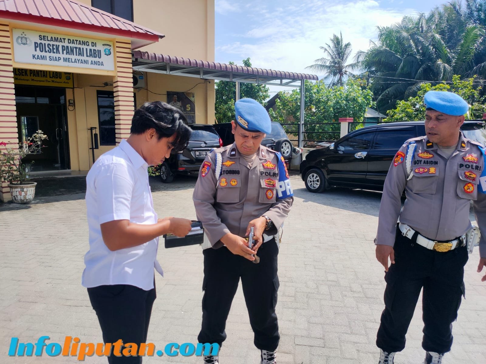 Propam Polresta Deli Serdang Gelar Gaktibplin Di Polsek Pantai Labu Dan Polsek Talun Kenas