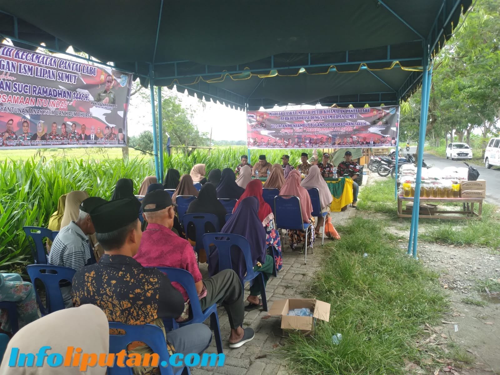 Sambut Bulan Suci Ramadhan LMP dan LSM Lipan Sumut Beri Santunan Anak Yatim dan Duafa