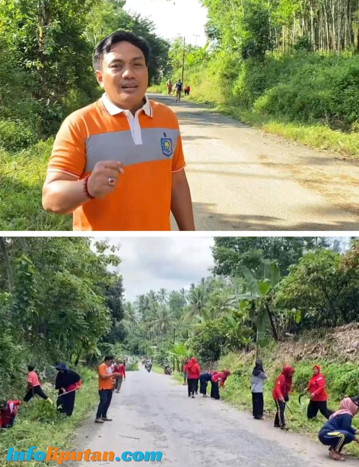 Dalam Rangka Menyanbut Bulan Suci Ramadhan 1446 H Kepala Pekon Suka Agung Sumadi S.Pd. Gelar Kegiatan Gotong Royong