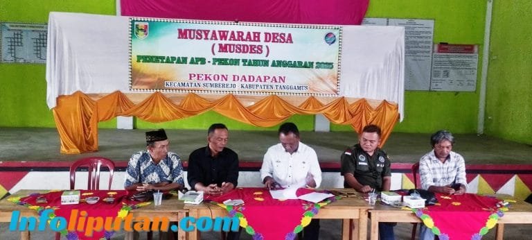 Pekon Dadapan Gelar Musdes Penetapan APB Tahun Angaran 2025