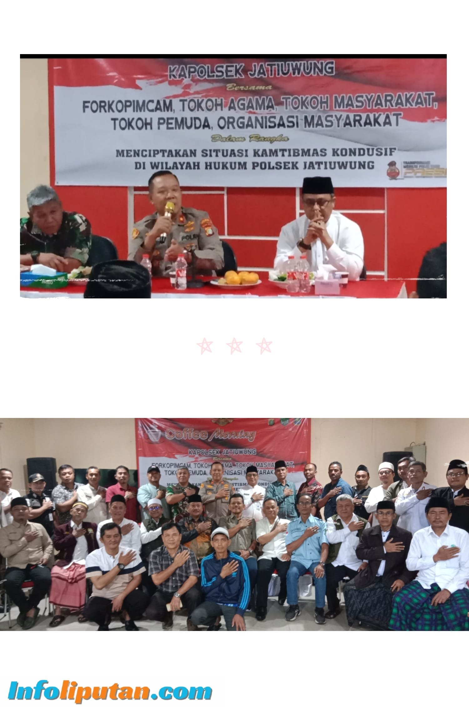 Coffee Morning, di Aula Polsek Jatiuwung , Jalin Kebersamaan 3 kecamatan