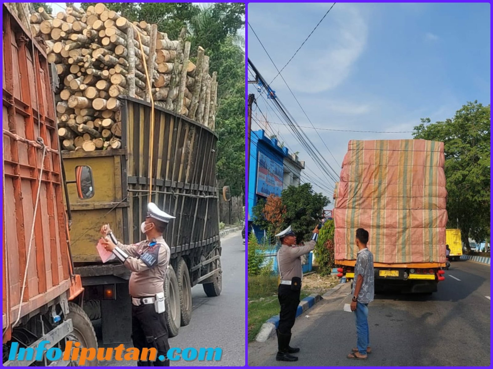 Ops Keselamatan Toba 2025, Satlantas Polresta Deli Serdang Jaring Kendaraan Over Dimensi dan Over Loading