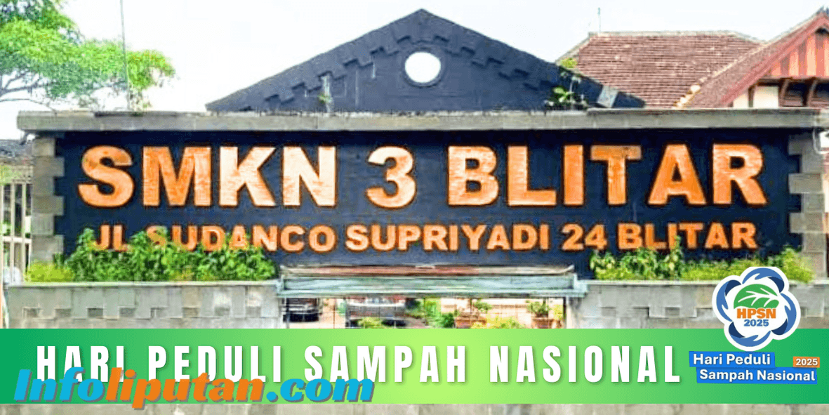 Mengusung Tema “Kolaborasi Untuk Indonesia Bersih” SMKN 3 Kota Blitar Peringati HPSN 2025