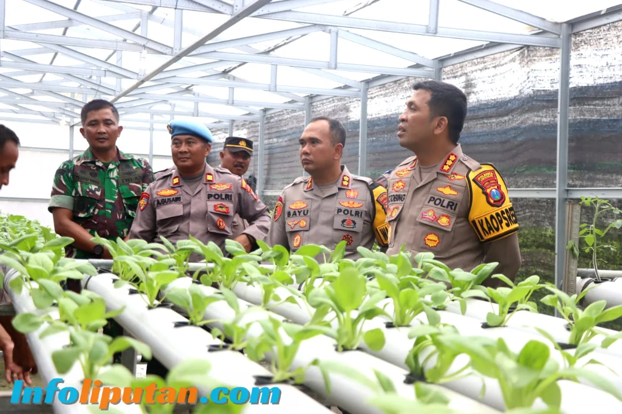 Kapolresta Sidoarjo Pantau Langsung Ketahanan Pangan di Bumdes Ponokawan