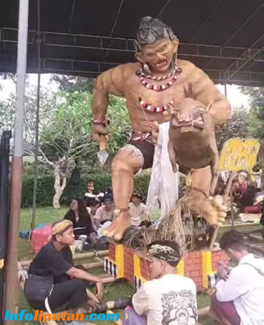 Upacara Tawur Agung Kesanga di Candi Prambanan, Klaten, dengan kehadiran Wakil Presiden Gibran Rakabuming Raka dan Menteri Agama Nasaruddin Umar.
