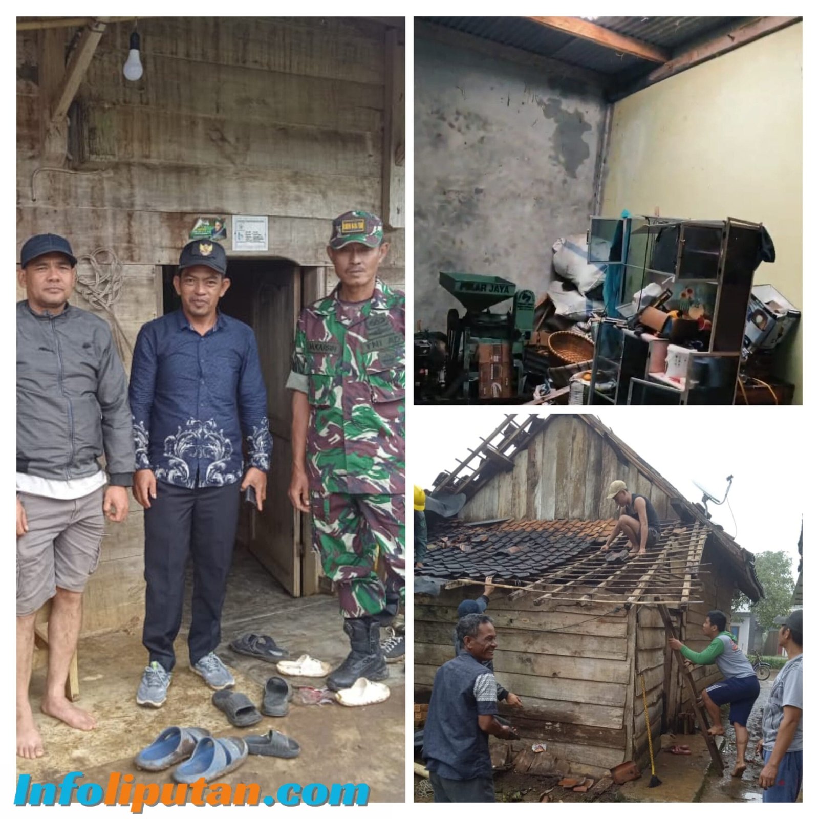 Puting Beliung di Sidomulyo, Kakon: Terimakasih Kepada Polsek dan Koramil. Mengapa Pemkab Tidak disebut ?