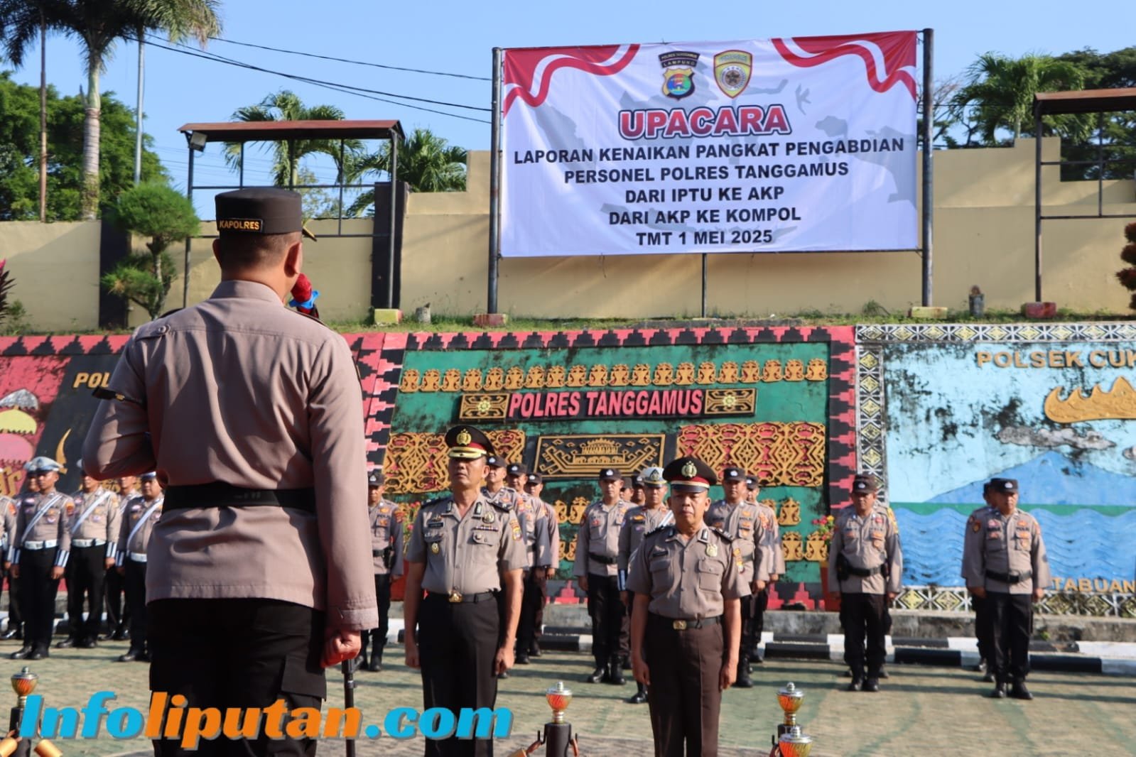 Pengabdian Tulus Pada Institusi, Kompol Sarwani Dan AKP Hamdan Naik Pangkat