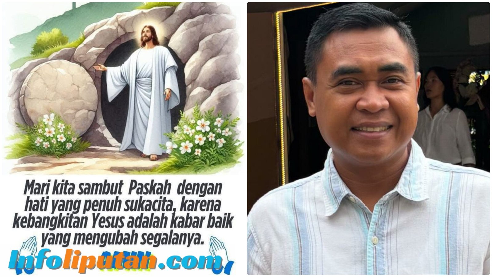 Rusmanto SH. Apresiasi Pengamanan Paskah, Ibadah Berjalan Khidmat