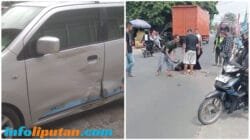Kecelakaan Lalu Lintas di Pringsewu Libatkan Sepeda Motor dan Mobil