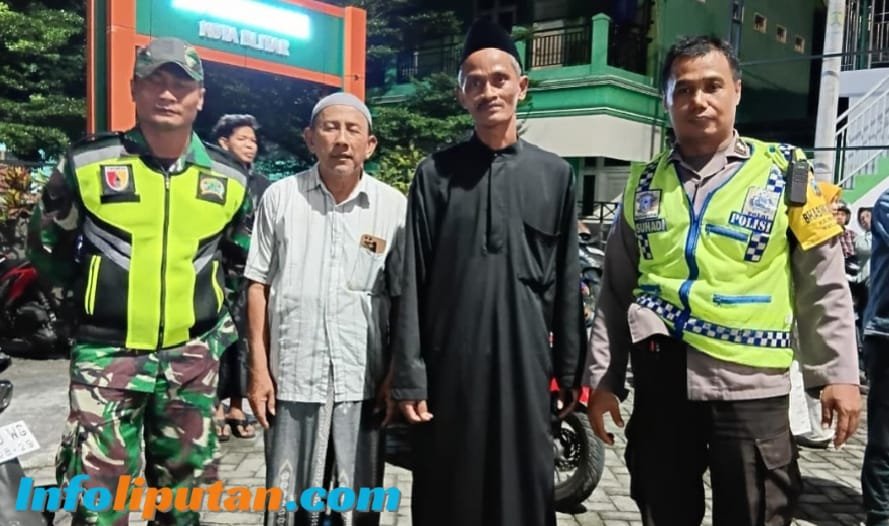 Pastikan Berjalan Aman Dan Kondusif Anggota Polsek Serta Koramil Sukorejo Laksanakan Pemantauan Takbir Di Wilayah Tanjungsari