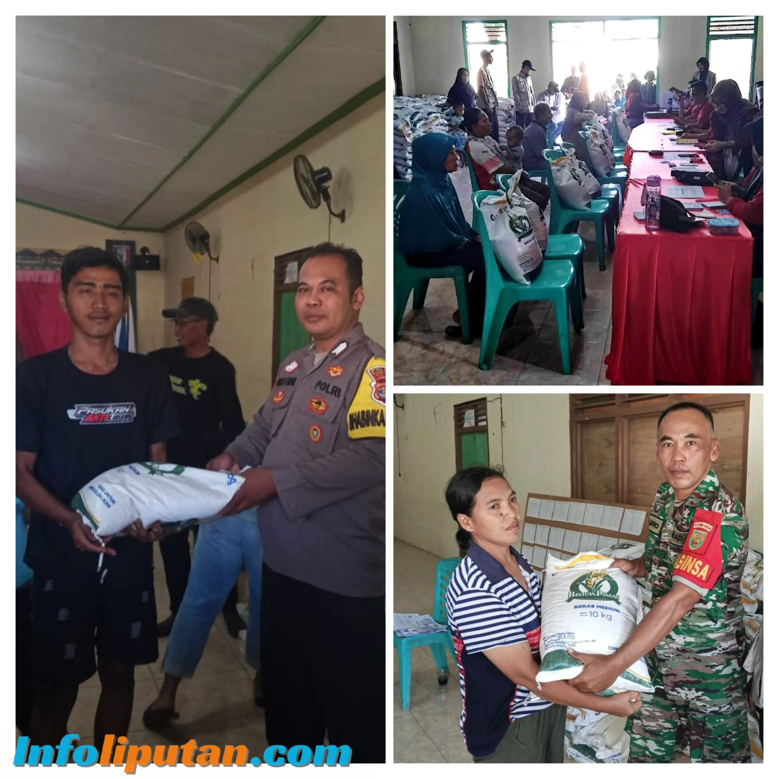 Pekon Lugusari Salurkan Bantuan Pangan Kepada 319 Keluarga penerima manfaat (KPM)