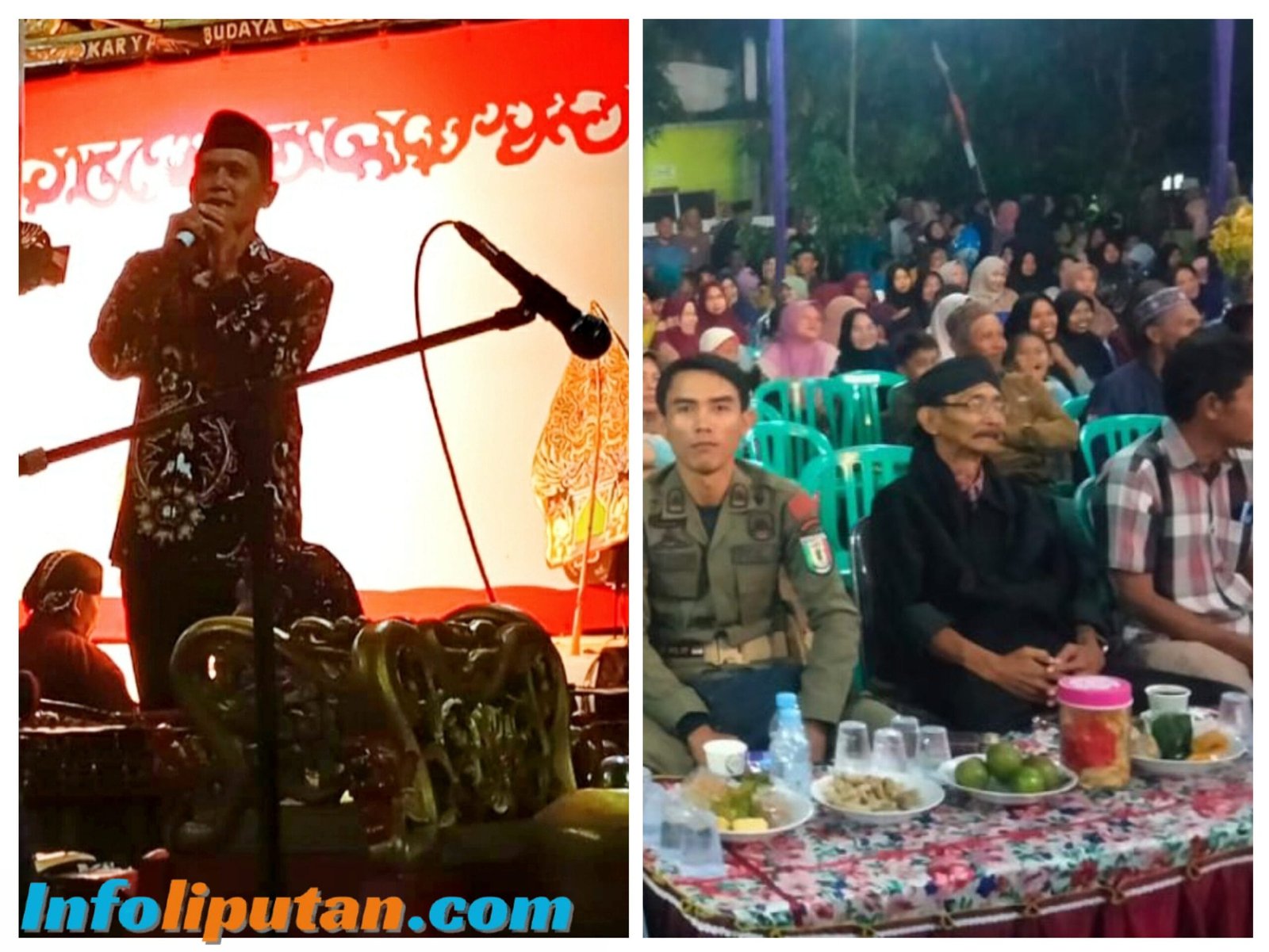 Pekon Pamenang Gelar Kegiatan Pagelaran Wayang Kulit Dalam Rangka Tasyakuran Desa Yang Ke 21