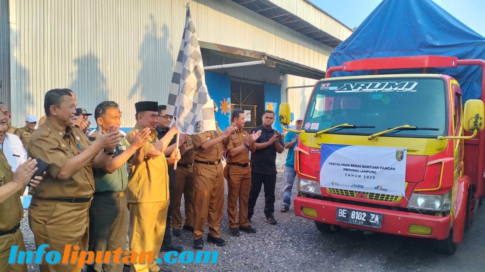 Bupati Tanggamus Menghadiri Sekaligus Membuka Launching Penyaluran Bantuan Cadangan Pangan Pemerintah