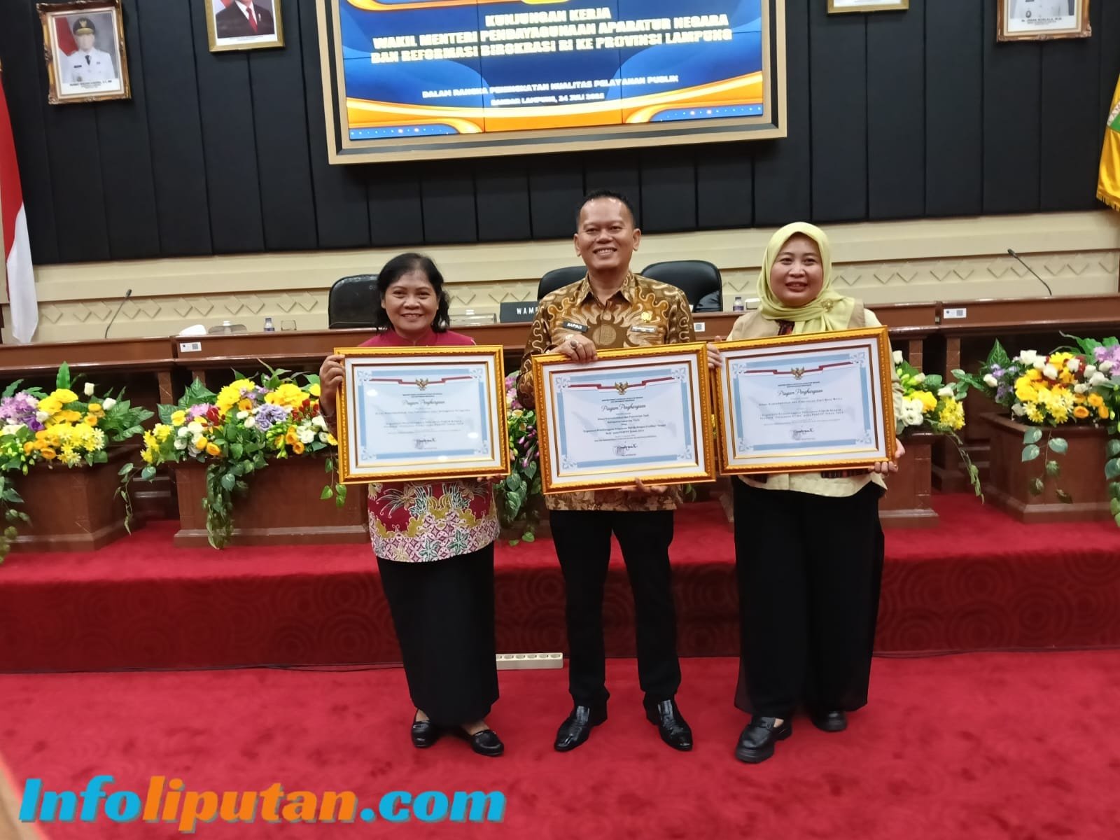 Tiga Instansi Kabupaten Pringsewu Raih Penghargaan Pelayanan Prima dari KemenPAN-RB