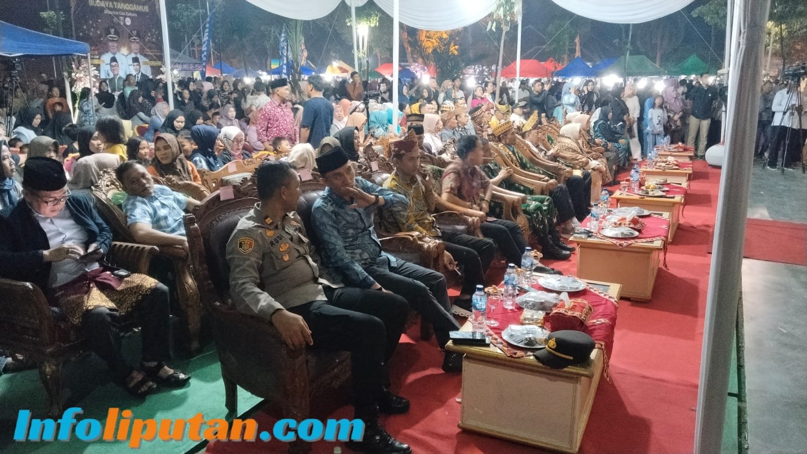 Polres Tanggamus Amankan Pagelaran Seni dan Budaya di Taman Ir. Soekarno Kota Agung