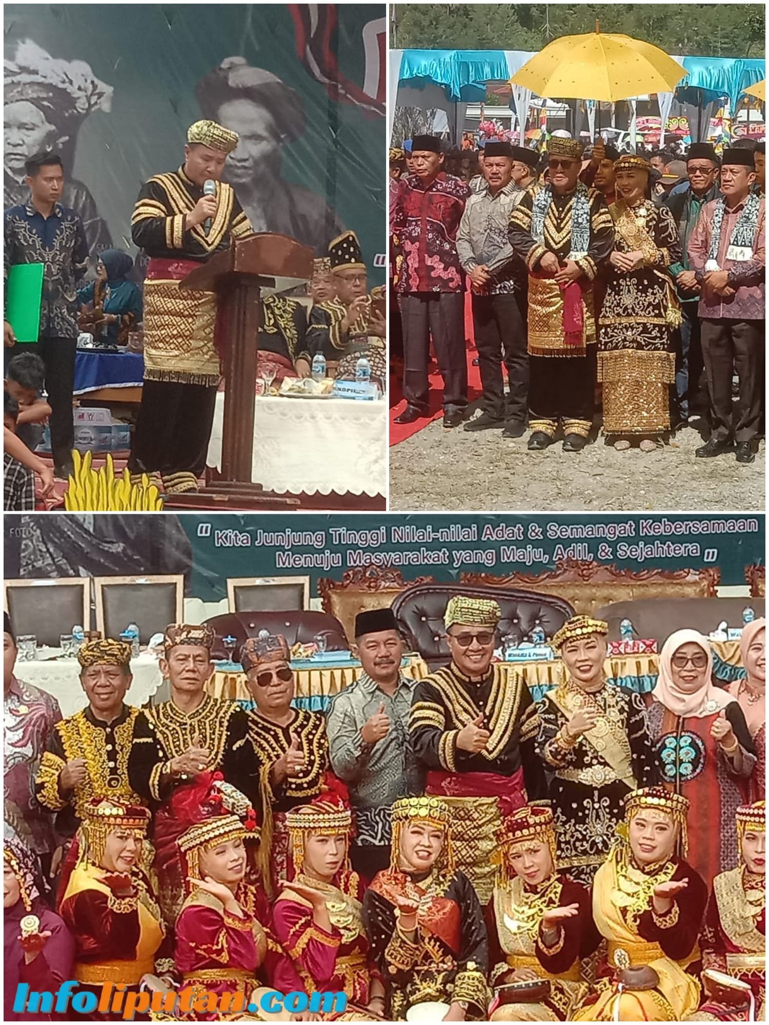 Pelaksanakan Kenduri Sko di wilayah Adat Depati IV Kumun Debai yang berlangsung sukses dan meriah