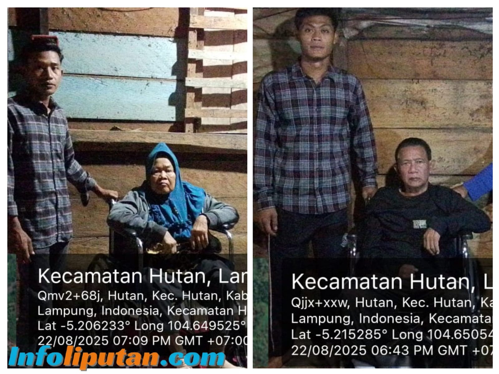 Jalankan Perintah Bupati Tanggamus, Hardasyah Blusukan Kepekon Salurkan Kursi Roda