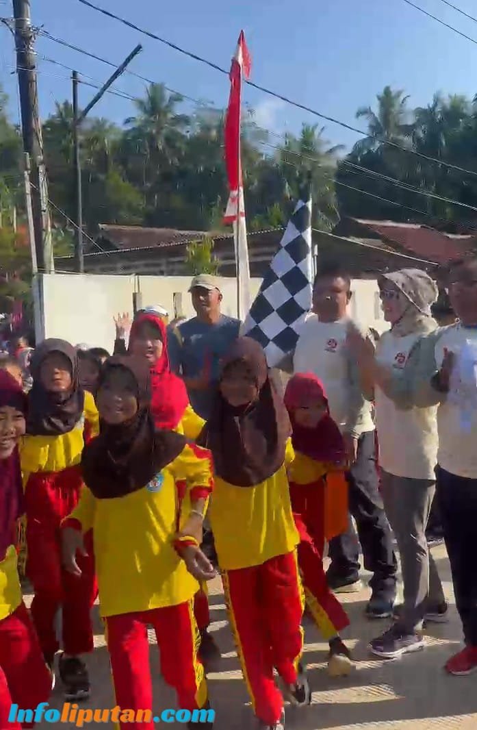 Jalan Sehat Kecamatan Marga Punduh Semarakkan HUT Kabupaten Pesawaran dan HUT RI ke-80