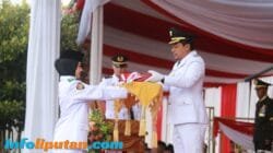 Pemkab Pringsewu Gelar Upacara Peringatan HUT Ke-80 Proklamasi Kemerdekaan RI