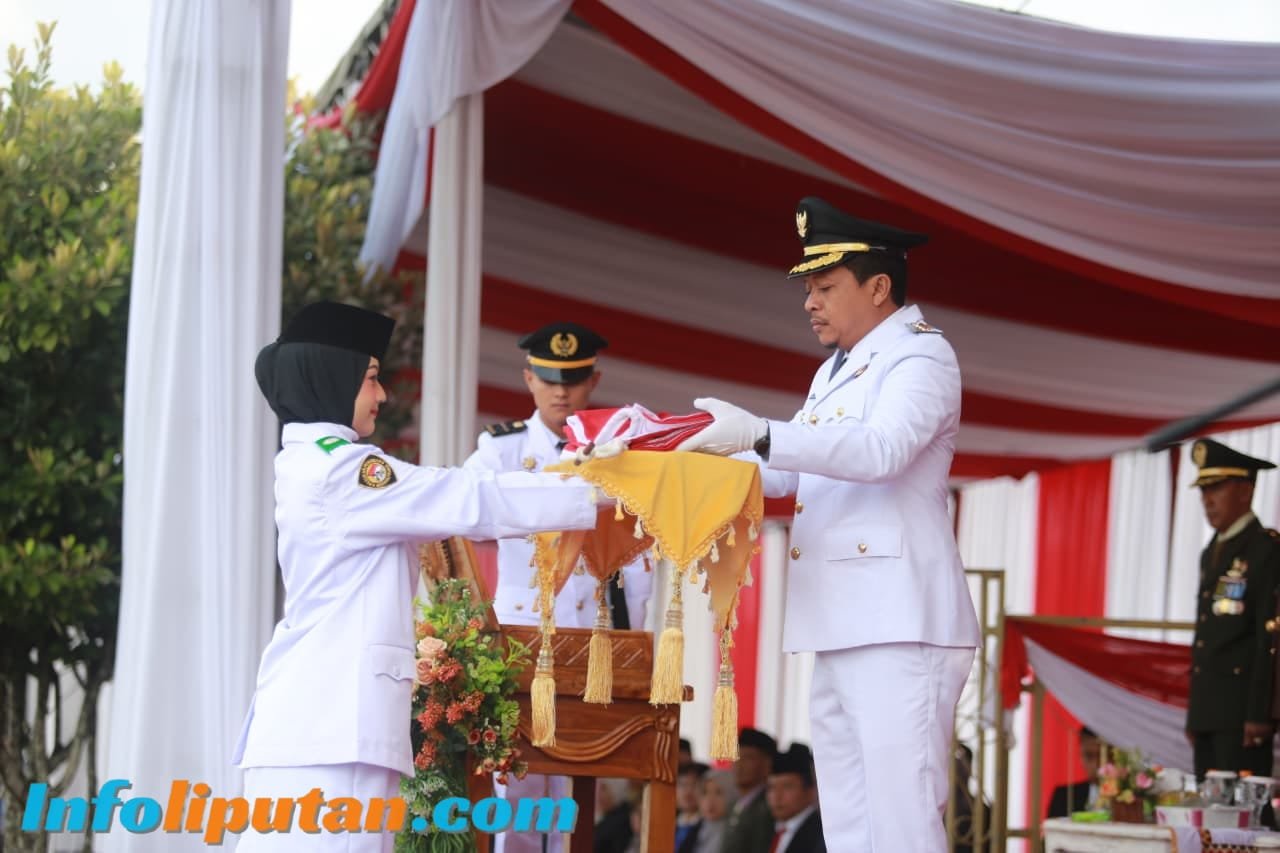 Pemkab Pringsewu Gelar Upacara Peringatan HUT Ke-80 Proklamasi Kemerdekaan RI