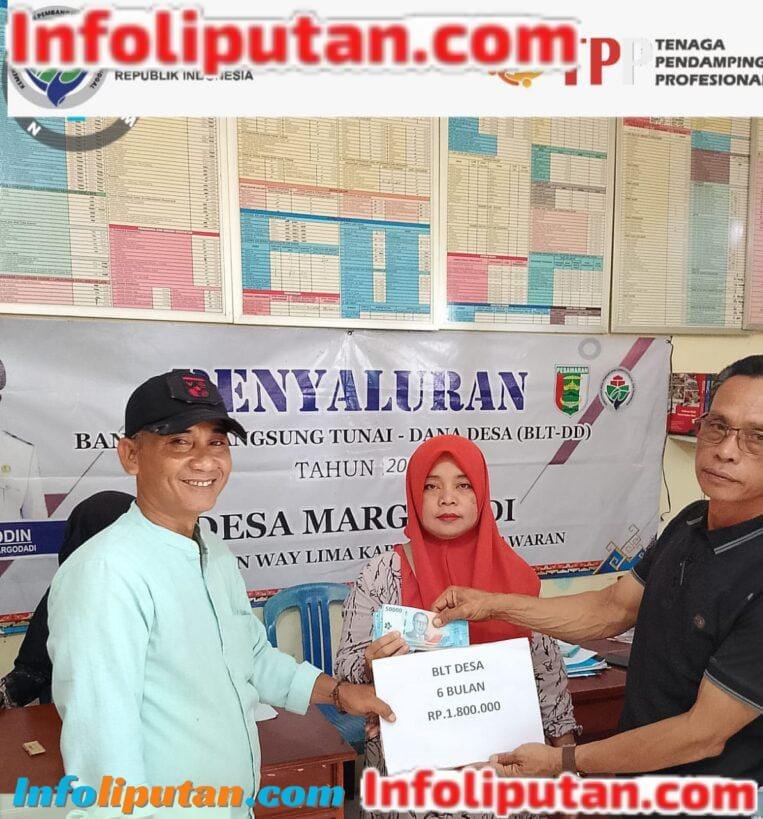 Desa Margodadi Salurkan BLT Tahap Kedua dan Berikan Apresiasi kepada Kader Desa