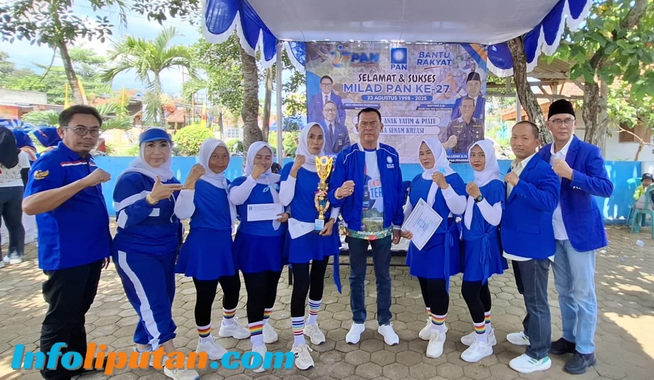 Ketua DPD PAN Pesawaran Paisaludin, S.H. Ucapkan Selamat Ulang Tahun ke-27 Partai, Sambut HUT RI ke-80, dan Gelar Bakti Sosial
