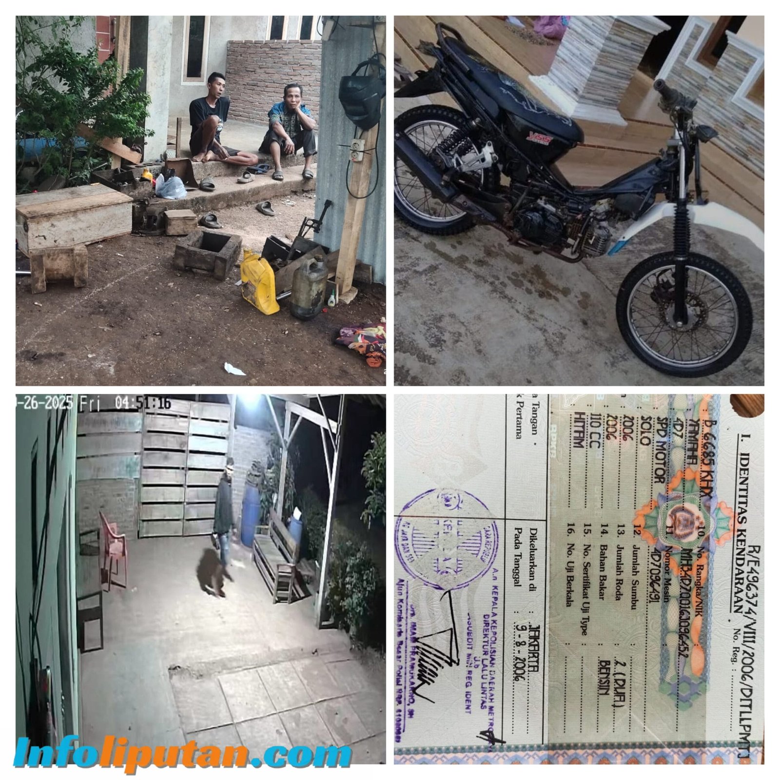 Buat Resah, Komplotan Maling Satroni Rumah Warga di Sinarjawa Tanggamus