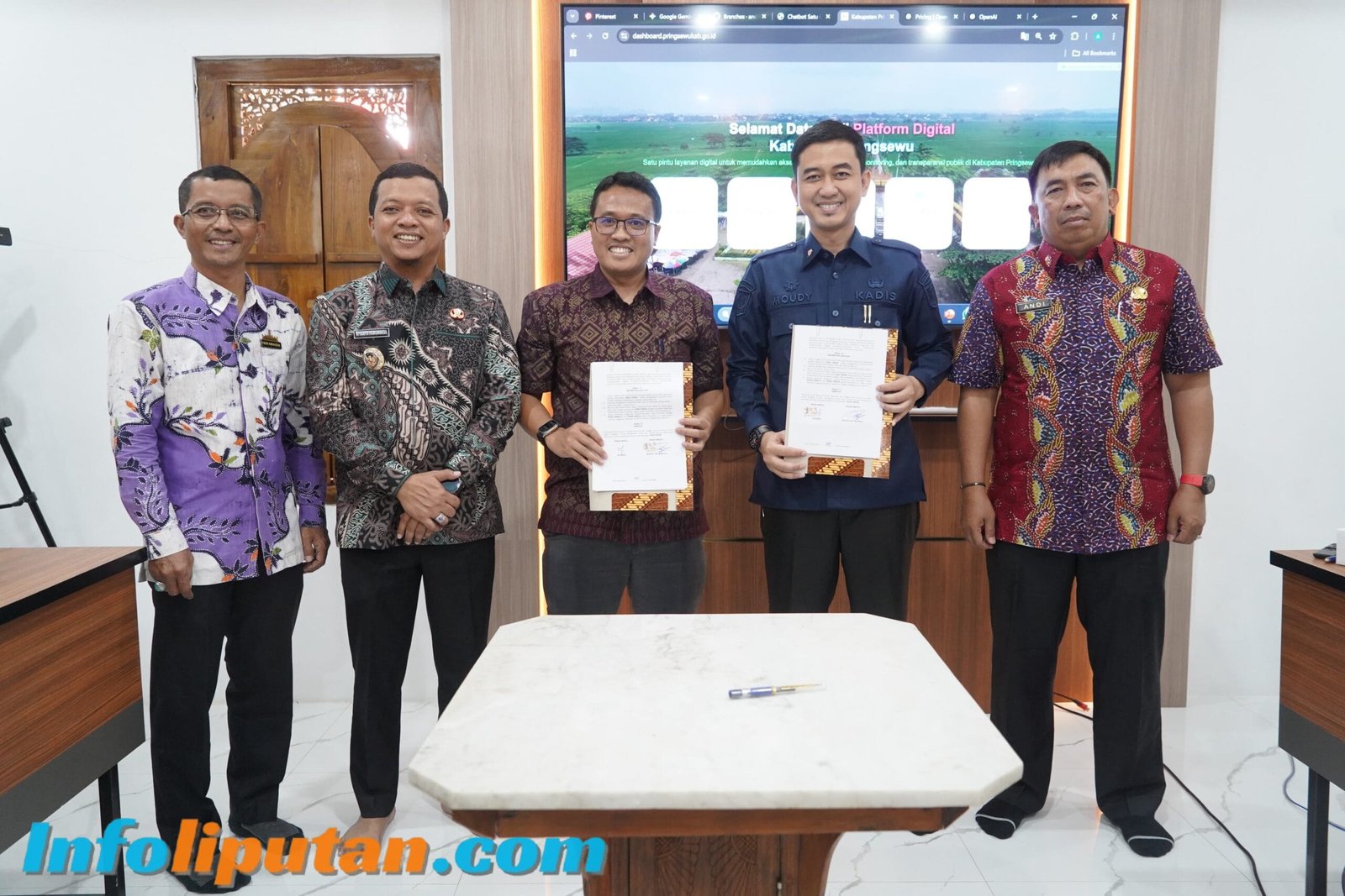 Dinas Kominfo Pringsewu dan Universitas Aisyah Pringsewu Teken Kerja Sama Pembangunan Aplikasi Dashboard Pringsewu