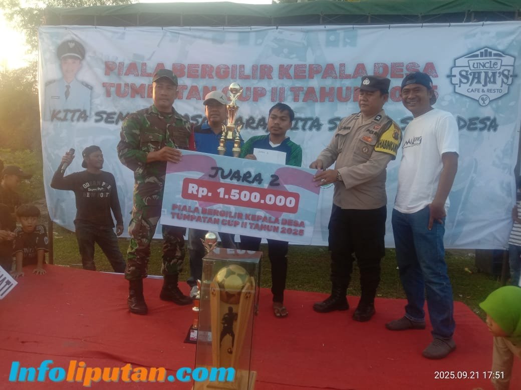Dusun Jati Juara Piala Bergilir Kades Tumpatan, Taklukkan PSDS Lewat Adu Penalti Dramatis