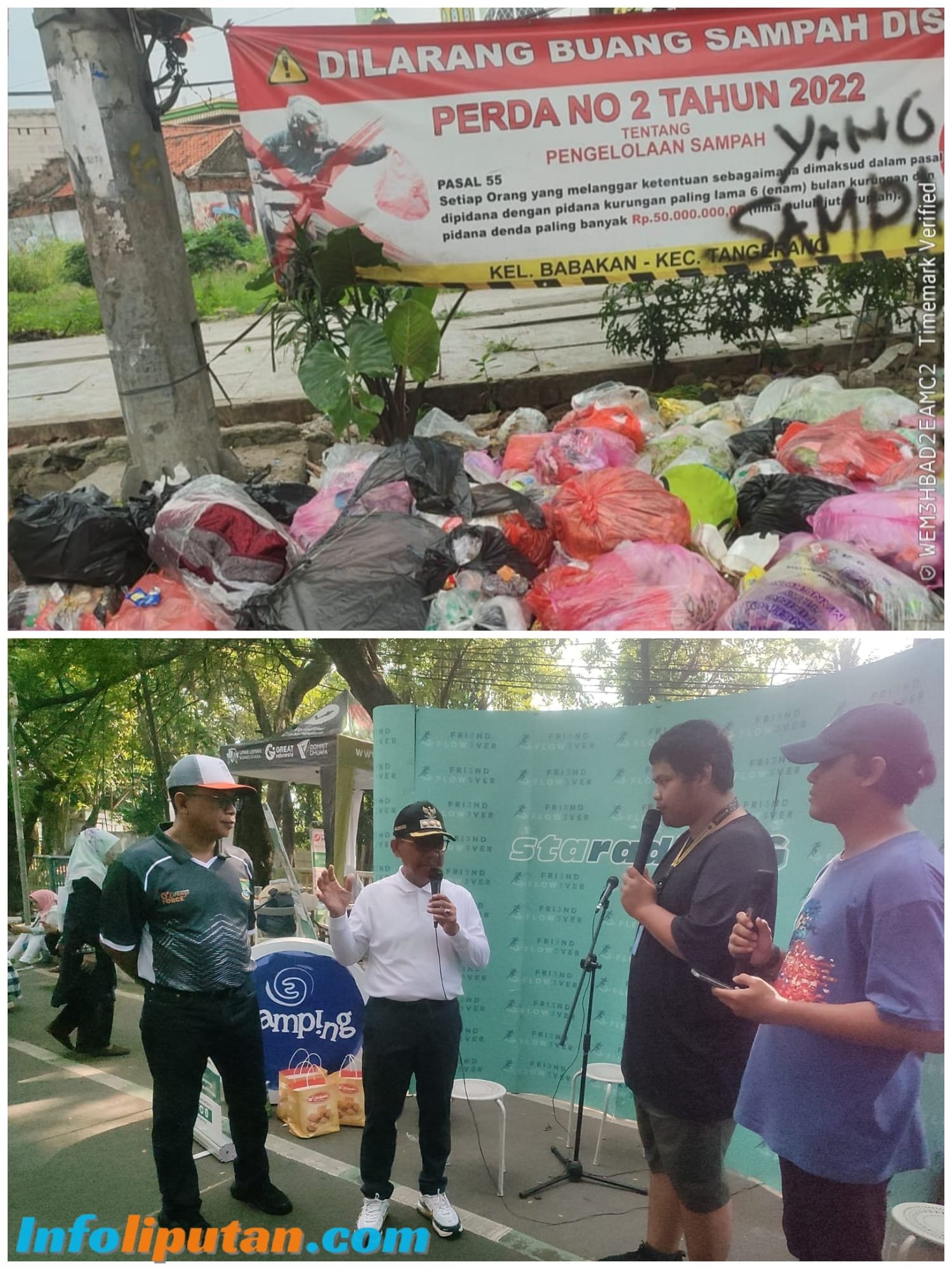 Pemkot Gelar CFD Special World Clean Up Day , Tumpukan Sampah Masih Menghiasi Wajah Kota Tangerang