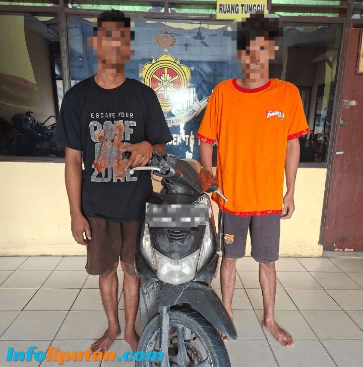 Polsek Tanjung Morawa Amankan Dua Pelaku Pencurian Sepeda Motor di Deli Serdang
