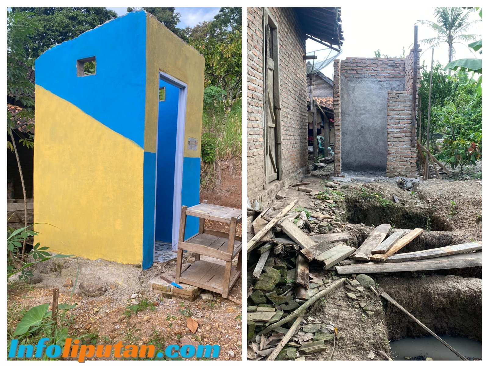 Pembangunan WC Di Pekon Tanjung Sari Kecamatan Bulok Mangkrak,Warga Keluhkan Minimnya Pengawasan