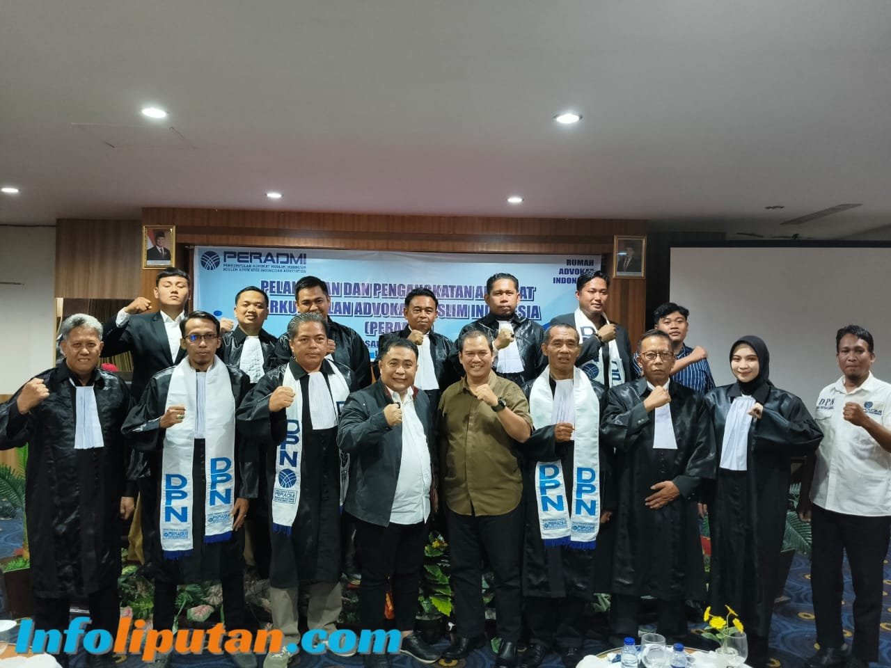 Gelar Pelantikan Calon Advokat di Makassar, DPN PERADMI Buktikan Perluas Jaringan
