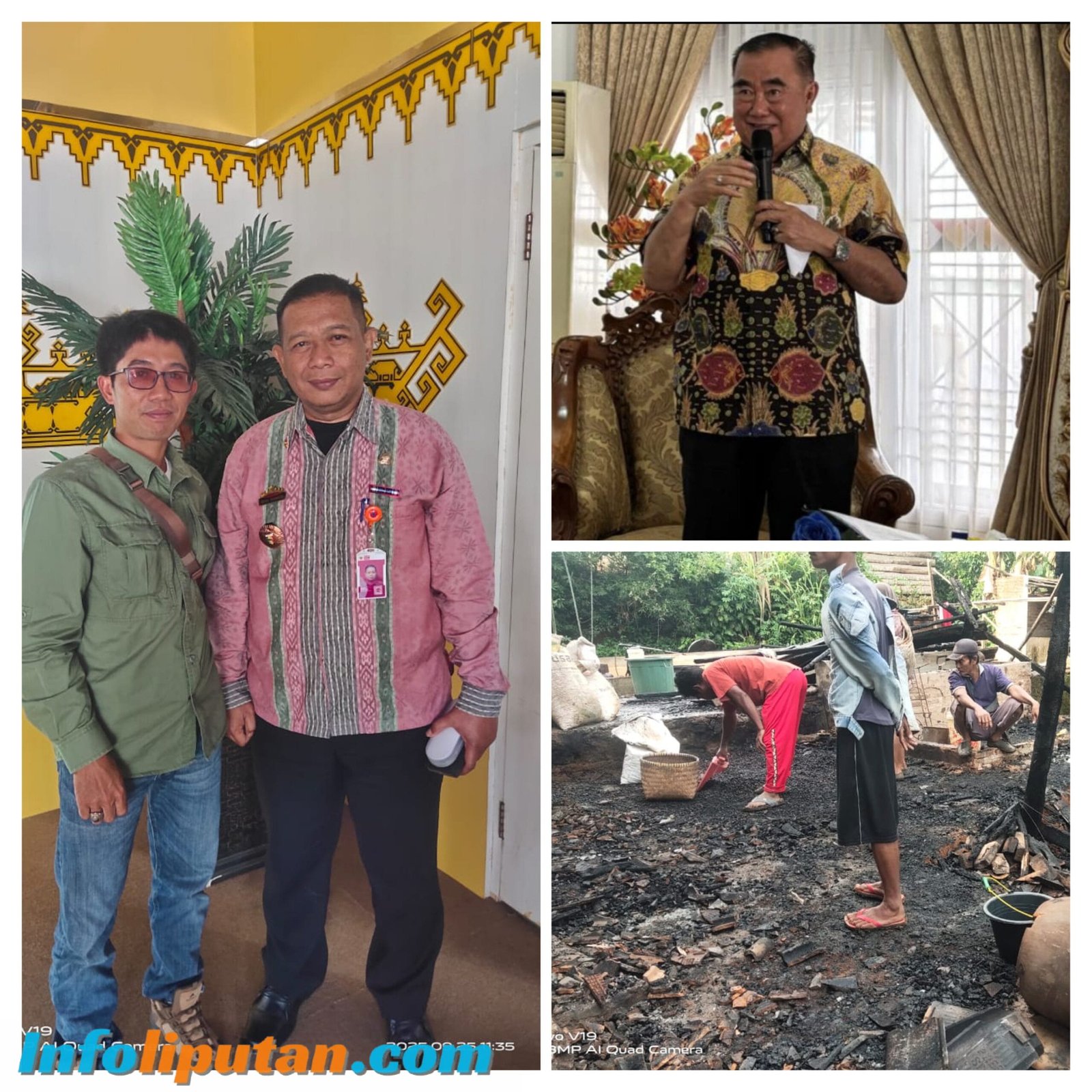 Bantuan Rumah Kebakaran Terealisasi, Warga Doakan Bupati dan BPBD Tanggamus