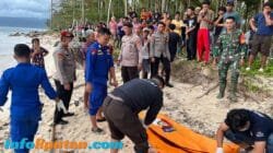 Kesigapan Polres Pesisir Barat Tangani Mayat yang Ditemukan di Laut Pantai Lantera Walur