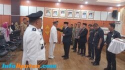 Bupati Tanggamus Lantik 5 PAW Kepala Pekon Terpilih