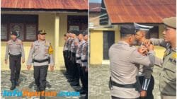 Polres Pesisir Barat Laksanakan Apel Gelar Pasukan Operasi Keselamatan Krakatau 2026