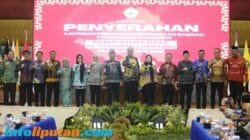 Bupati Pringsewu Hadiri Penyerahan LKPD Unaudited TA 2025, Raih Capaian TLHP Tertinggi di Lampung