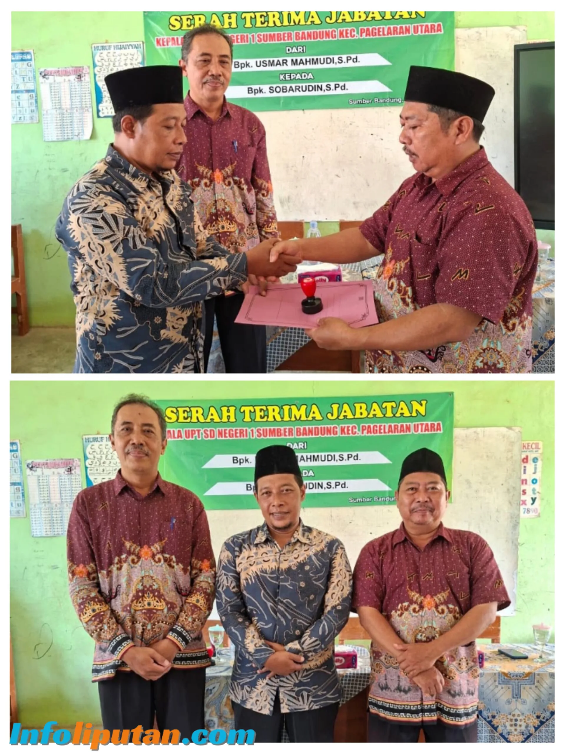 SERAH TERIMA JABATAN KEPALA UPT SD NEGERI 1 SUMBER BANDUNG